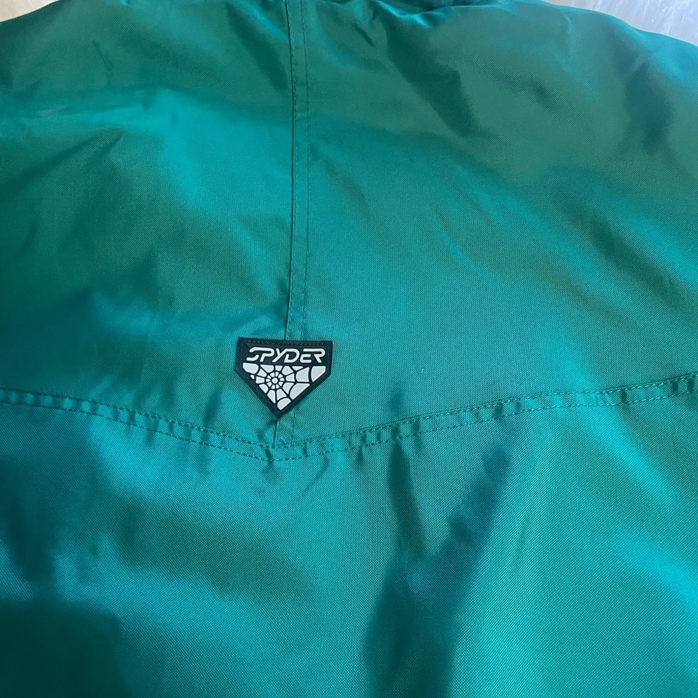 Vintage Spyder Sz L Men's Green Performance Jacket/ Ski Jacket - Picture 4 of 16